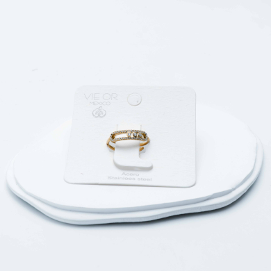 ANILLO ZO12996R Dorado Acero Inoxidable -A31