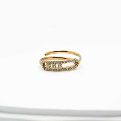 ANILLO ZO12996R Dorado Acero Inoxidable -A31