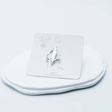 ANILLO ZO9544R150 Plateado Acero Inoxidable -2A33