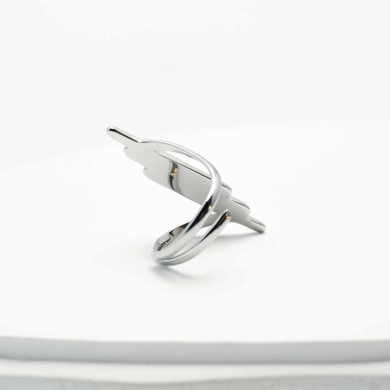 ANILLO ZO9544R150 Plateado Acero Inoxidable -2A33