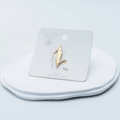 ANILLO ZO9544R150 Dorado Acero Inoxidable -2A33