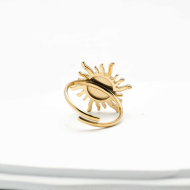 ANILLO Y00198 Dorado Acero Inoxidable -A42