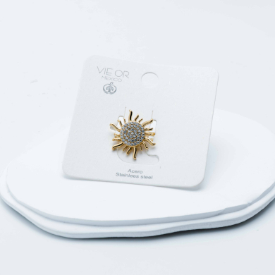 ANILLO Y00198 Dorado Acero Inoxidable -A42