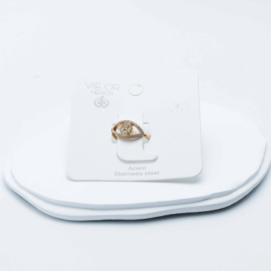 ANILLO ZO12998R Plateado Acero Inoxidable -A31