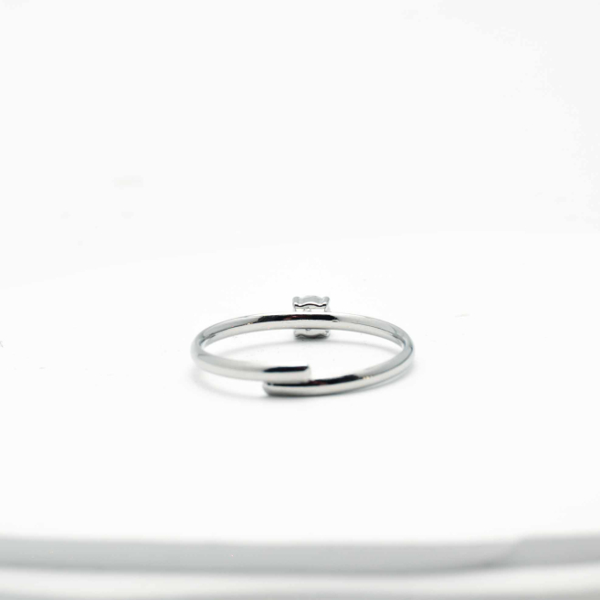 ANILLO ZO5948R Plateado Blanco Acero Inoxidable -A22