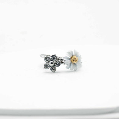 ANILLO ZO12765R Plateado Acero Inoxidable -A21