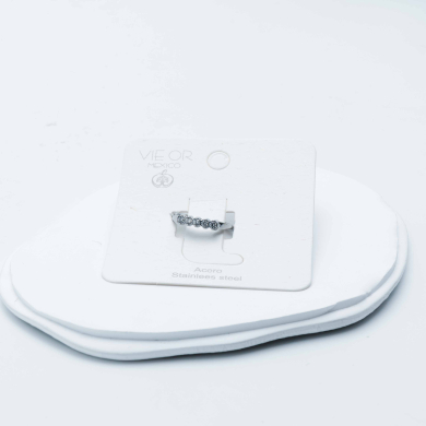 ANILLO ZO12993R Plateado Acero Inoxidable -A22