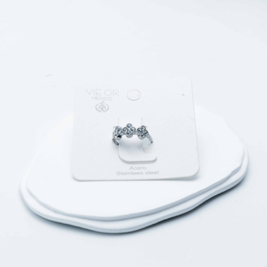 ANILLO ZO12759R P Blanco Acero Inoxidable -A41