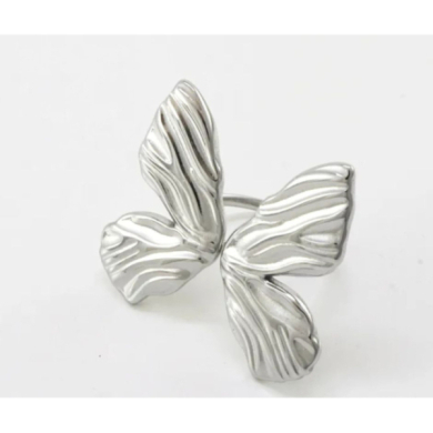 ANILLO ZO10386R200 Plateado Acero Inoxidable A45