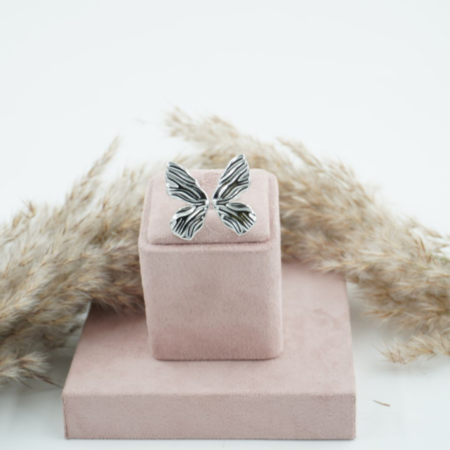 ANILLO ZO10386R200 Plateado Acero Inoxidable A45