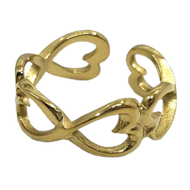 ANILLO ZO14296R Dorado Acero Inoxidable 2A24