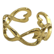 ANILLO ZO14296R Dorado Acero Inoxidable 2A24