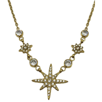 COLLAR ZO13235N Dorado Acero Inoxidable 2D31