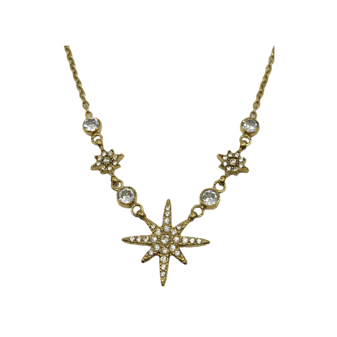 COLLAR ZO13235N Dorado Acero Inoxidable 2D31