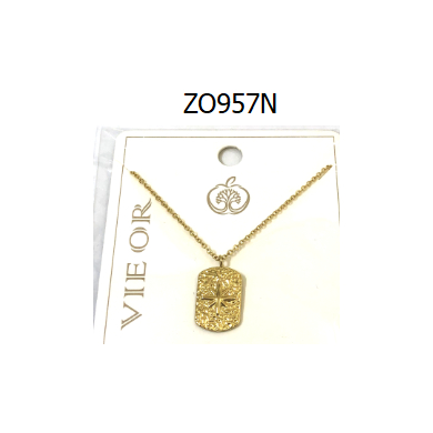 COLLAR ZO957N Dorado Acero Inoxidable 2D32