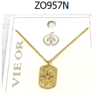 COLLAR ZO957N Dorado Acero Inoxidable 2D32