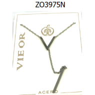 COLLAR ZO3975N Plateado Acero Inoxidable E22