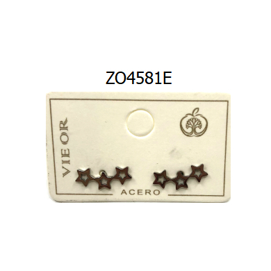 ARETES ZO4581E Plateado Acero Inoxidable G210