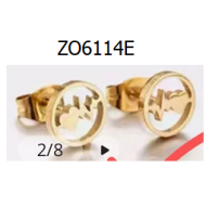 ARETES ZO6114E Plateado Acero Inoxidable F14