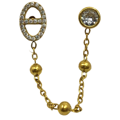 ARETES ZO13609E Plateado Acero Inoxidable G23