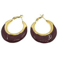 ARETES ZO13249E Dorado Negro Acero Inoxidable