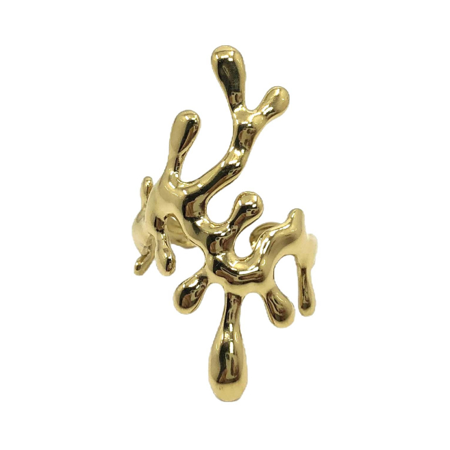 ANILLO ZO14115R Dorado Acero Inoxidable 2A310