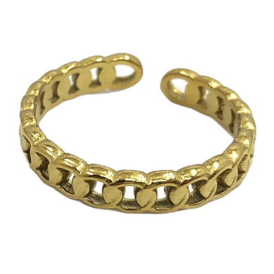 ANILLO ZO14294R Plateado Acero Inoxidable 2A22