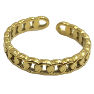 ANILLO ZO14294R Plateado Acero Inoxidable 2A22