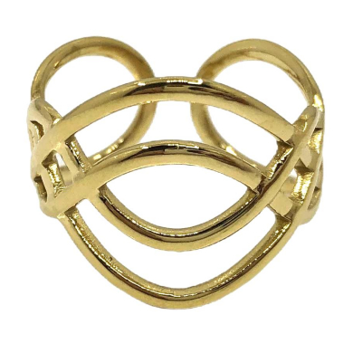 ANILLO ZO14109R Dorado Acero Inoxidable A36