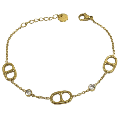 PULSERA ZO14065B Dorado Acero Inoxidable 2B44