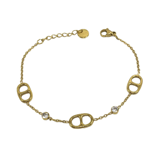 PULSERA ZO14065B Plateado Acero Inoxidable 2B44