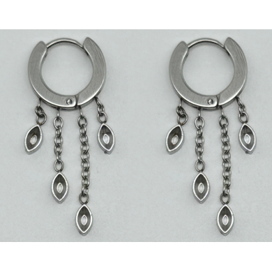 ARETES ZO14063E Plateado Acero Inoxidable G21