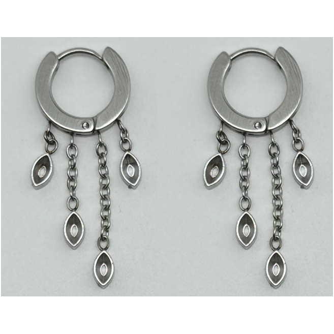 ARETES ZO14063E Plateado Acero Inoxidable G21