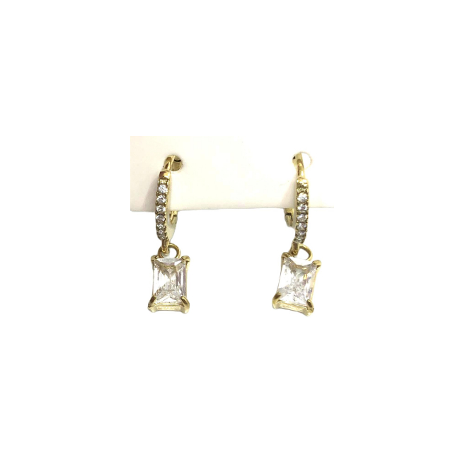 ARETES ZO13926E Dorado Blanco Acero Inoxidable G35