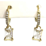 ARETES ZO13926E Dorado Blanco Acero Inoxidable G35