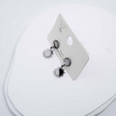 ARETES ZO1280E Plateado Acero Inoxidable -G23