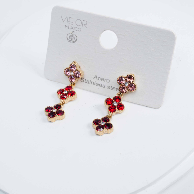 ARETES ZO12758E Rosa Acero Inoxidable -G35