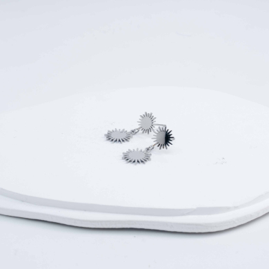 ARETES ZO1280E Plateado Acero Inoxidable -G23