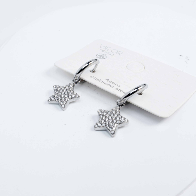 ARETES ZO13589E Plateado Acero Inoxidable -G22