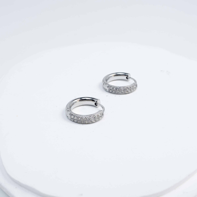 ARETES ZO10540E/11MM/300 Plateado Acero Inoxidable -F28