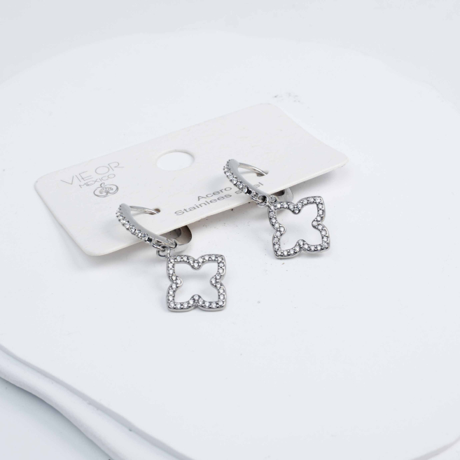 ARETES ZO13151E Plateado Acero Inoxidable -G22