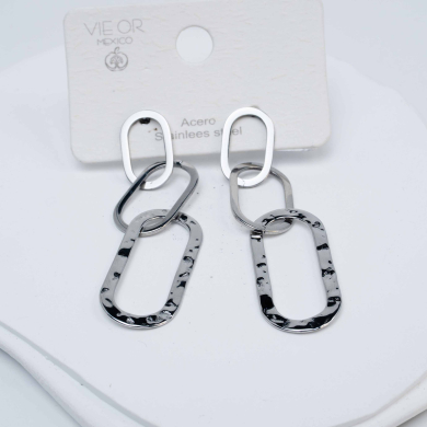 ARETES ZO6507E Plateado Acero Inoxidable -G52