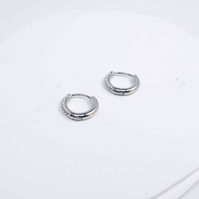 ARETES ZO10544E/9MM/300 Plateado Acero Inoxidable -F28