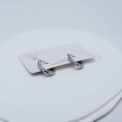 ARETES ZO10544E/9MM/300 Plateado Acero Inoxidable -F28