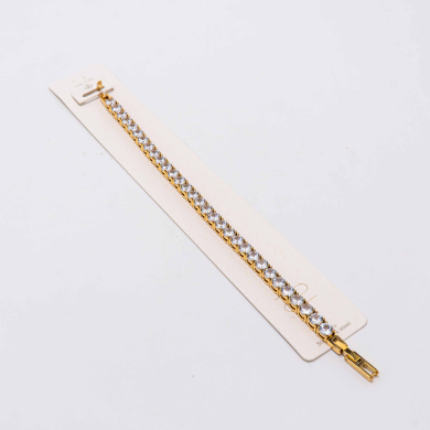 PULSERA ZO12834B/4MM Dorado Acero Inoxidable -2B21
