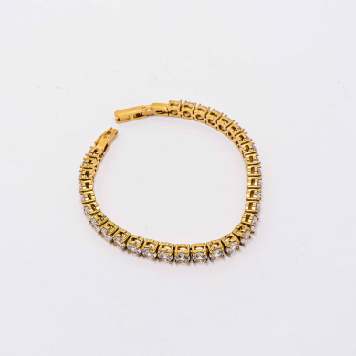 PULSERA ZO12834B/4MM Dorado Acero Inoxidable -2B21