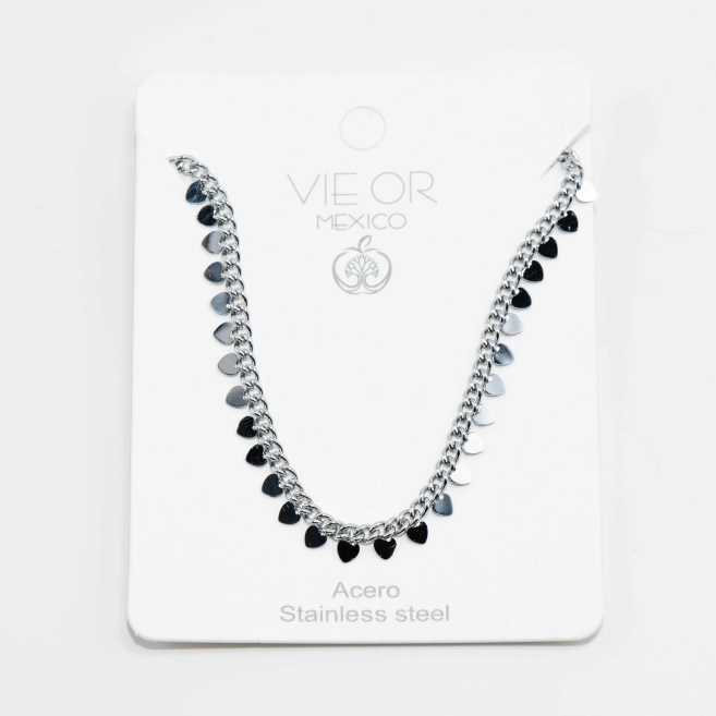 COLLAR ZO2101N Plateado Acero Inoxidable -E31