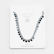 COLLAR ZO2101N Plateado Acero Inoxidable -E31