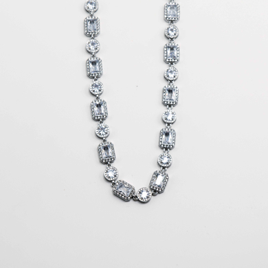 COLLAR ZO12854N Plateado Acero Inoxidable -E42