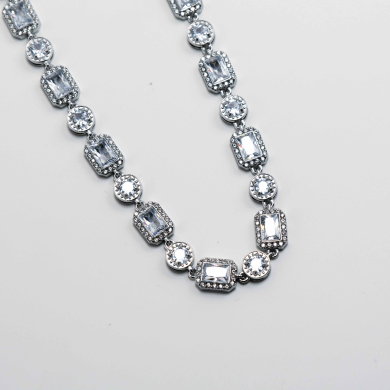 COLLAR ZO12854N Plateado Acero Inoxidable -E42